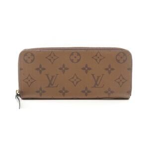 Louis Vuitton Portefeuille Wallet Clemence Monogram Reverse Long Brown